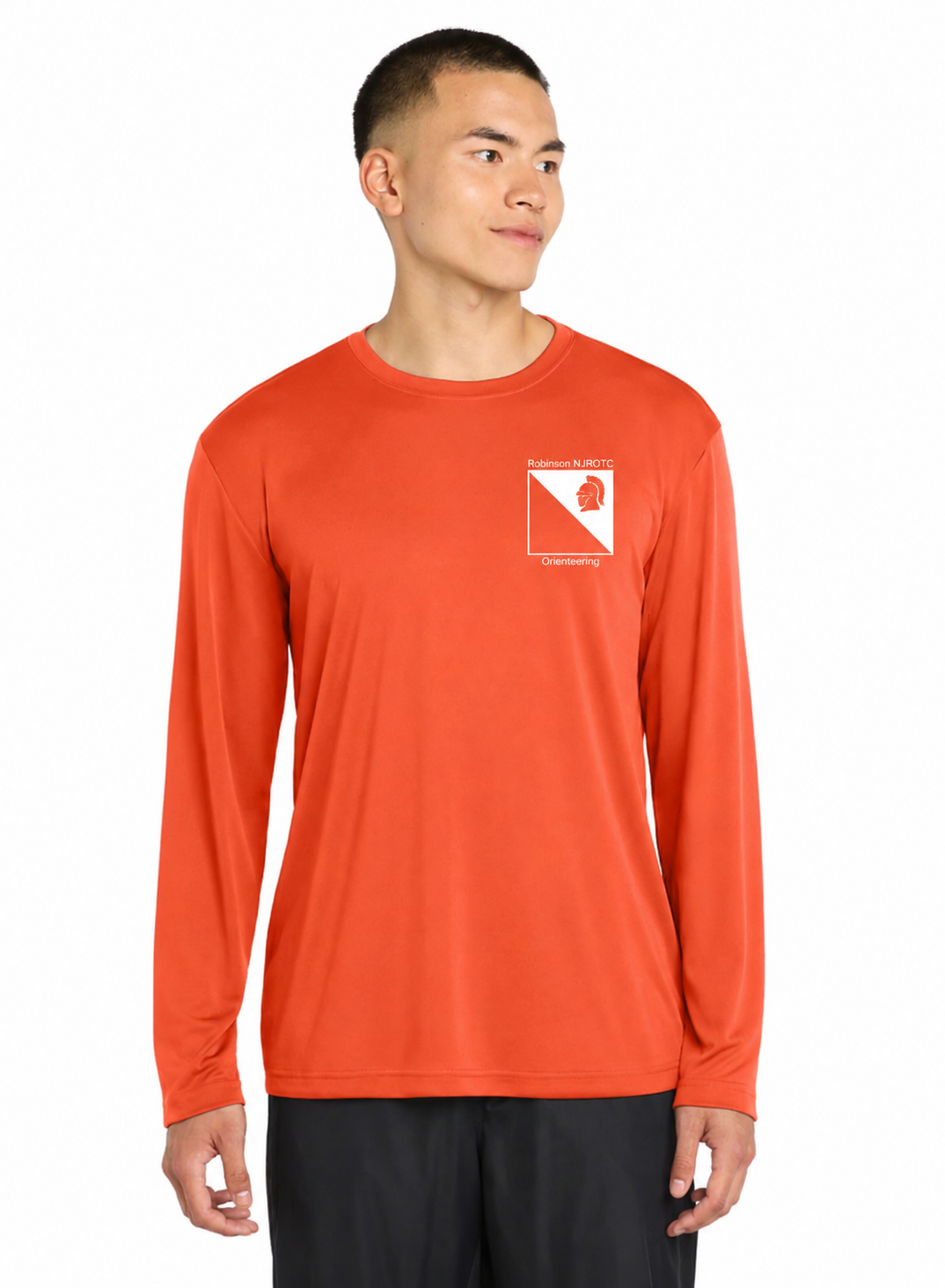 Sport-Tek Long Sleeve PosiCharge Competitor Tee - Robinson High School with custom logo embroidery