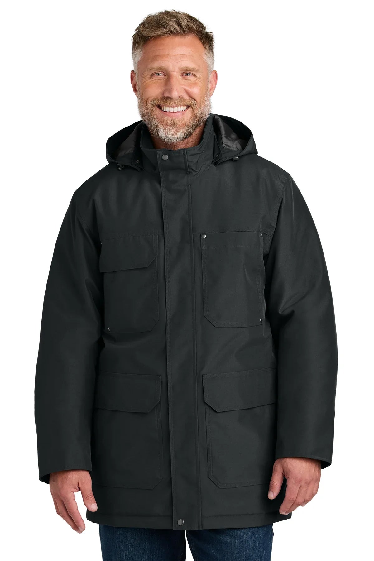 CornerStone Elements Insulated Parka with custom logo embroidery