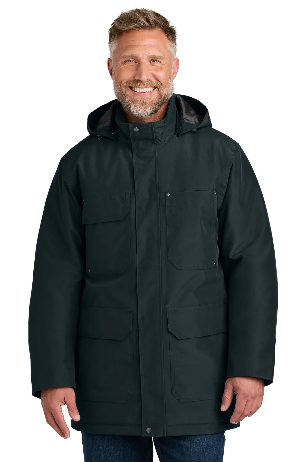 CornerStone Elements Insulated Parka with custom logo embroidery
