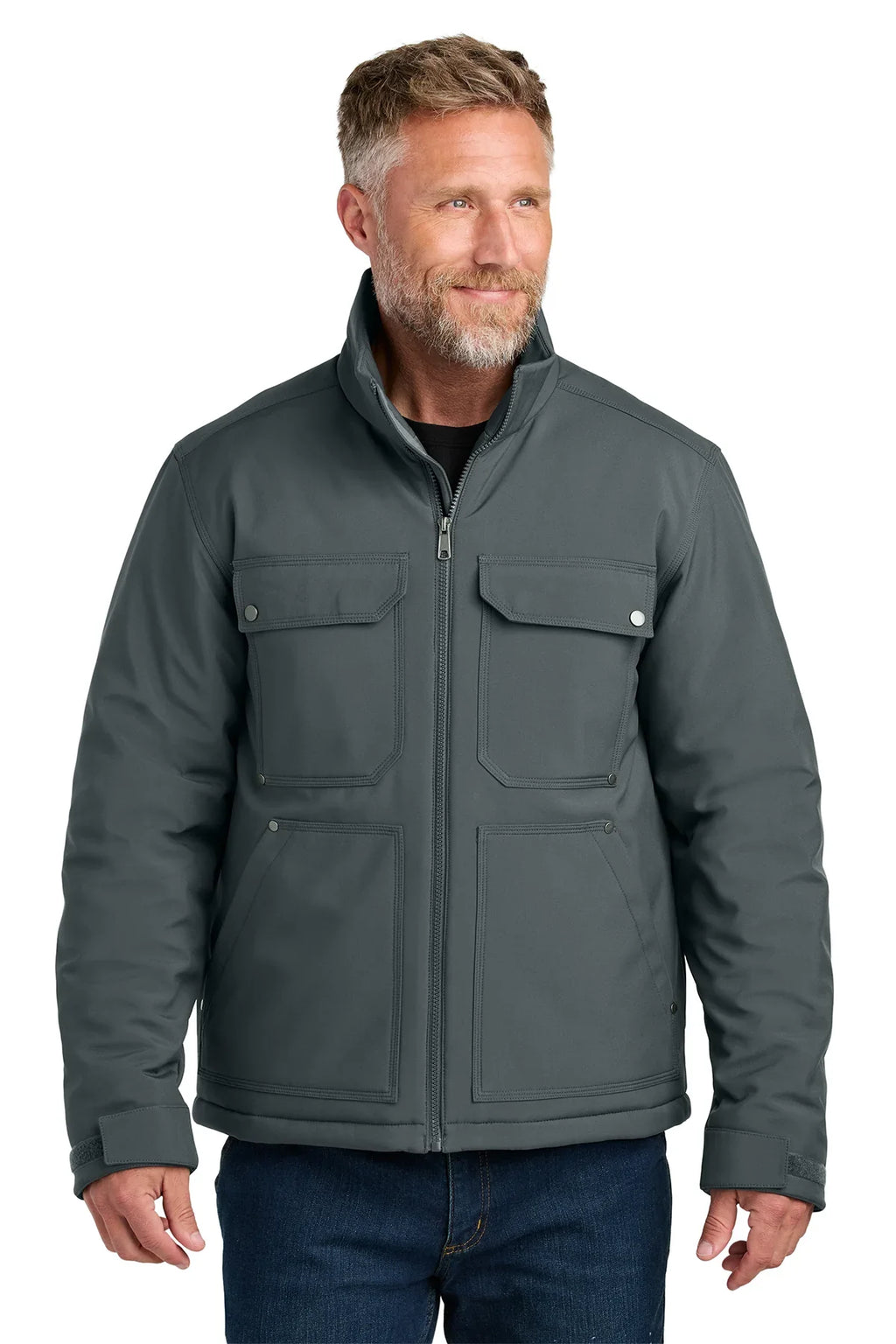 CornerStone Insulated Workwear Soft Shell with custom logo embroidery