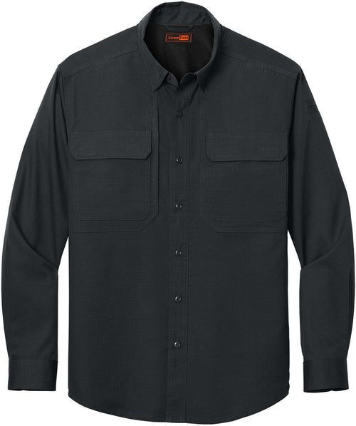 CornerStone Long Sleeve Select Tactical Shirt with custom logo embroidery