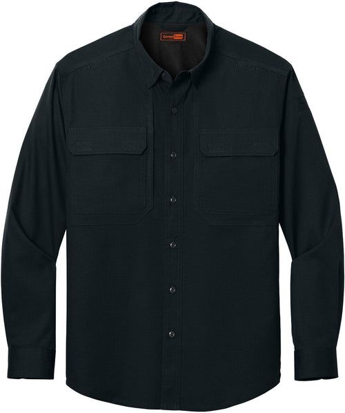 CornerStone Long Sleeve Select Tactical Shirt with custom logo embroidery
