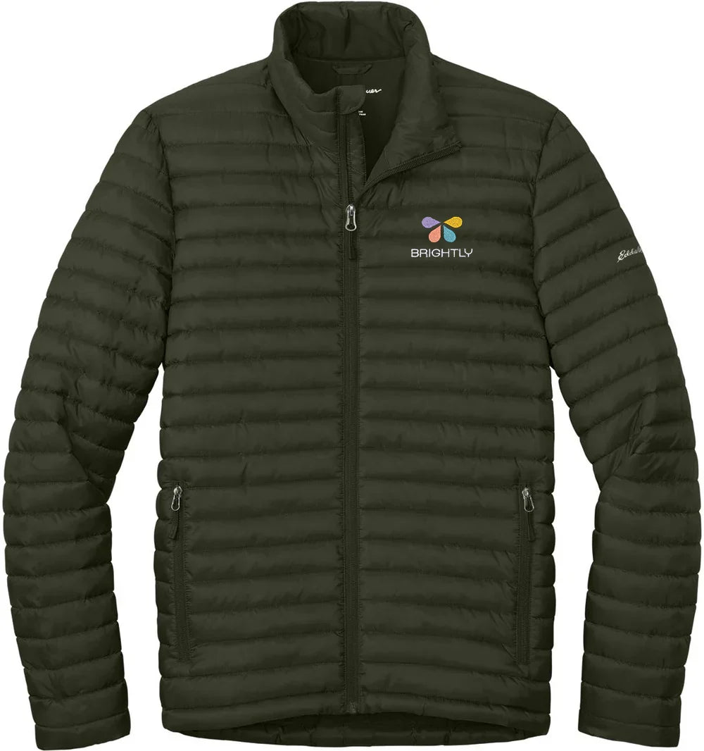 Eddie Bauer Packable Quilted Full-Zip with custom logo embroidery