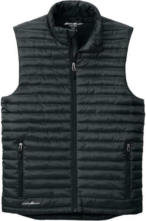 Eddie Bauer Packable Quilted Vest with custom logo embroidery