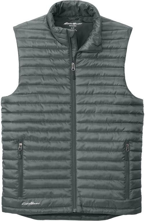 Eddie Bauer Packable Quilted Vest with custom logo embroidery