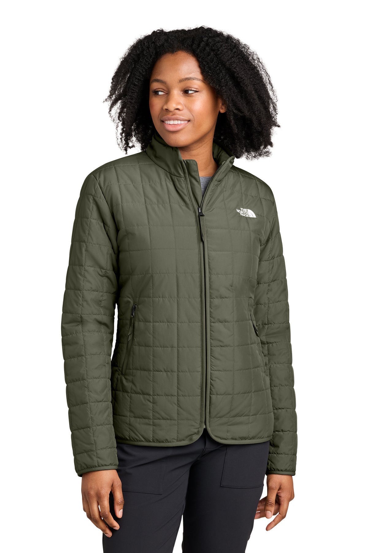 The North Face Women’s Iron Drift Quilted Jacket with custom logo embroidery