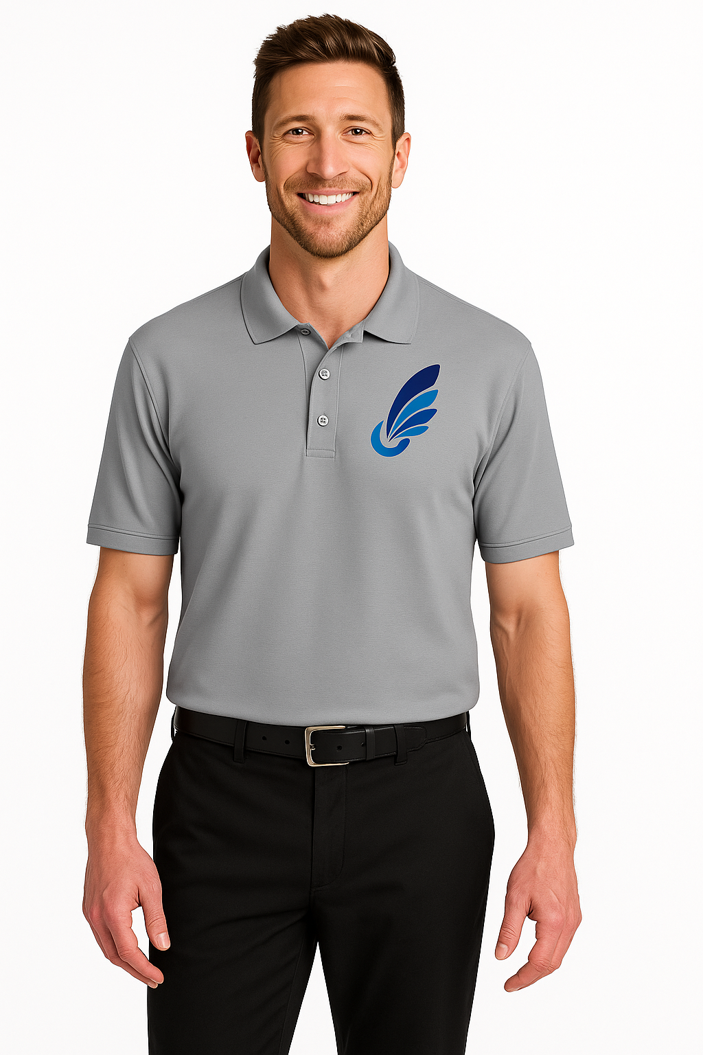 Port Authority Wearever Signature Pique Polo with custom logo embroidery