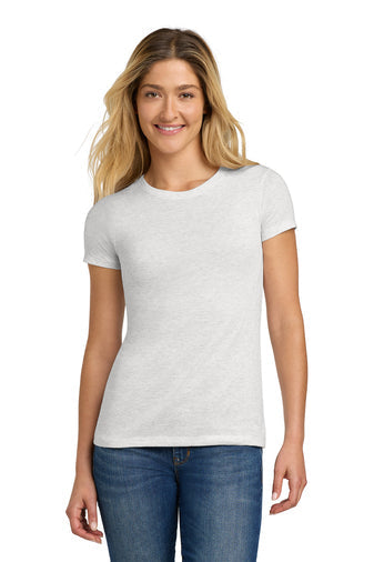 Next Level Apparel Women’s Tri-Blend Tee with custom logo embroidery
