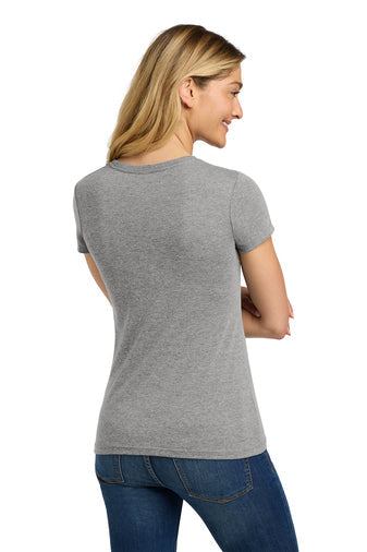 Next Level Apparel Women’s Tri-Blend Tee with custom logo embroidery
