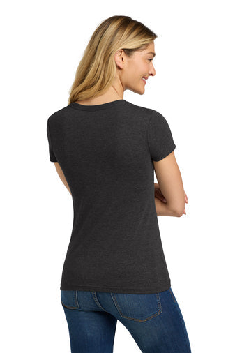 Next Level Apparel Women’s Tri-Blend Tee with custom logo embroidery