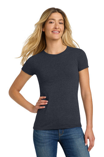 Next Level Apparel Women’s Tri-Blend Tee with custom logo embroidery