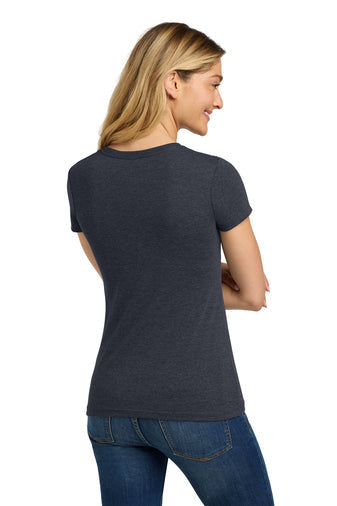 Next Level Apparel Women’s Tri-Blend Tee with custom logo embroidery