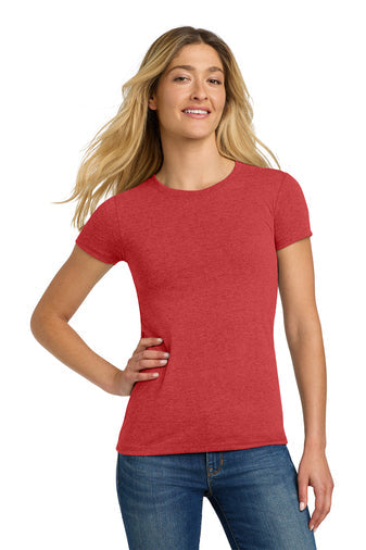 Next Level Apparel Women’s Tri-Blend Tee with custom logo embroidery