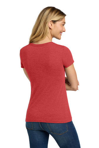 Next Level Apparel Women’s Tri-Blend Tee with custom logo embroidery