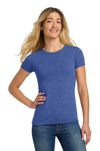 Next Level Apparel Women’s Tri-Blend Tee with custom logo embroidery