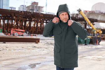 CornerStone Elements Insulated Parka with custom logo embroidery