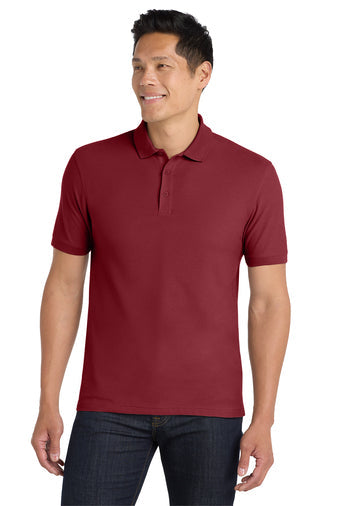 Port Authority Core Classic Pique Polo with custom logo embroidery