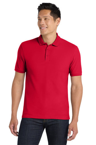 Port Authority Core Classic Pique Polo with custom logo embroidery