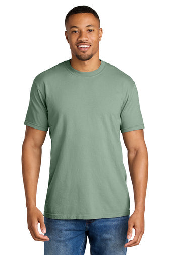 Comfort Colors Heavyweight Ring Spun Tee with custom logo embroidery