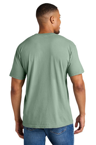 Comfort Colors Heavyweight Ring Spun Tee with custom logo embroidery
