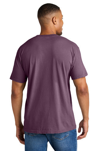 Comfort Colors Heavyweight Ring Spun Tee with custom logo embroidery