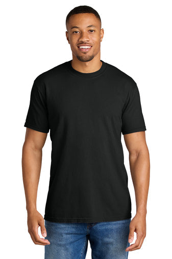 Comfort Colors Heavyweight Ring Spun Tee with custom logo embroidery