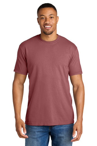 Comfort Colors Heavyweight Ring Spun Tee with custom logo embroidery