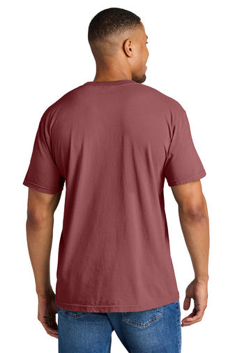 Comfort Colors Heavyweight Ring Spun Tee with custom logo embroidery