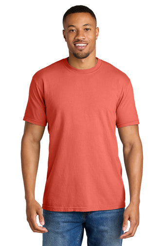 Comfort Colors Heavyweight Ring Spun Tee with custom logo embroidery