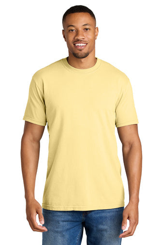 Comfort Colors Heavyweight Ring Spun Tee with custom logo embroidery