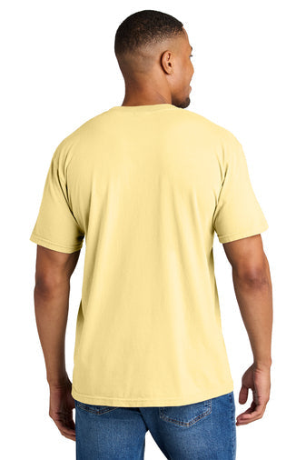 Comfort Colors Heavyweight Ring Spun Tee with custom logo embroidery