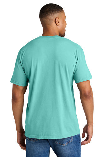 Comfort Colors Heavyweight Ring Spun Tee with custom logo embroidery