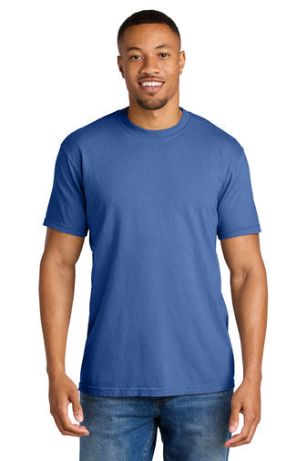 Comfort Colors Heavyweight Ring Spun Tee with custom logo embroidery