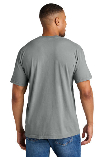 Comfort Colors Heavyweight Ring Spun Tee with custom logo embroidery