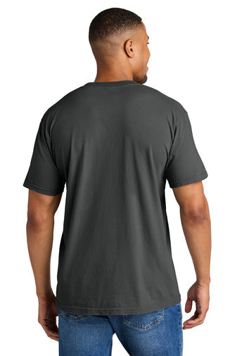 Comfort Colors Heavyweight Ring Spun Tee with custom logo embroidery
