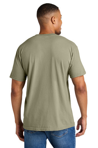 Comfort Colors Heavyweight Ring Spun Tee with custom logo embroidery