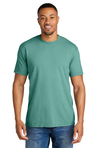 Comfort Colors Heavyweight Ring Spun Tee with custom logo embroidery