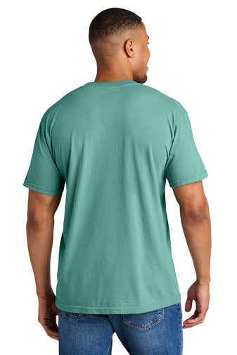 Comfort Colors Heavyweight Ring Spun Tee with custom logo embroidery