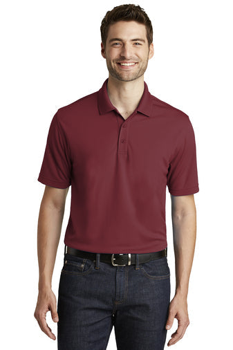 Port Authority Dry Zone UV Micro-Mesh Polo with custom logo embroidery