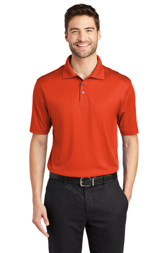 Port Authority Performance Fine Jacquard Polo with custom logo embroidery