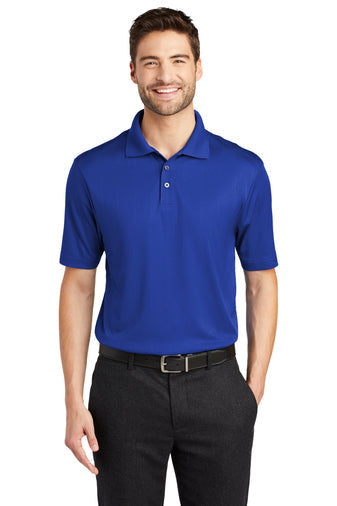 Port Authority Performance Fine Jacquard Polo with custom logo embroidery