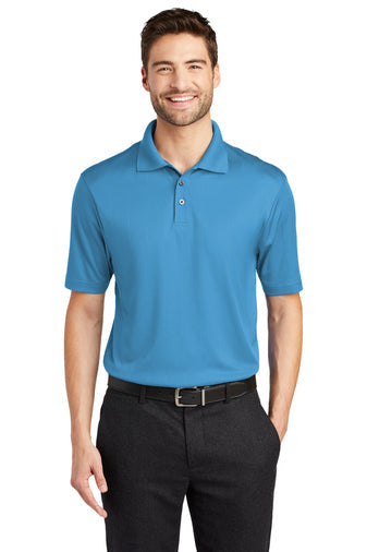 Port Authority Performance Fine Jacquard Polo with custom logo embroidery