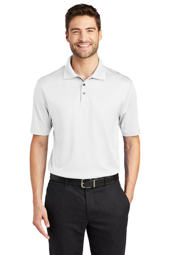 Port Authority Performance Fine Jacquard Polo with custom logo embroidery