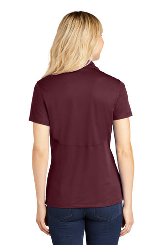 Sport-Tek Ladies Micropique Sport-Wick Polo with custom logo embroidery