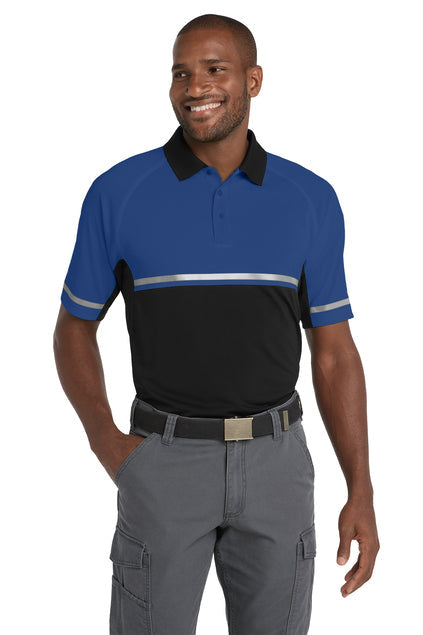 CornerStone Select Lightweight Snag-Proof Enhanced Visibility Polo with custom logo embroidery