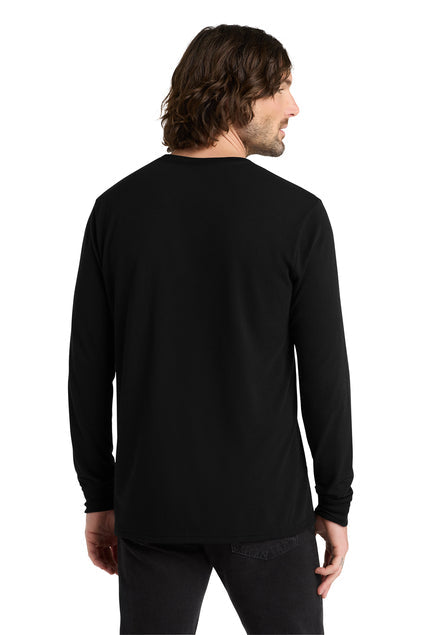 Allmade Unisex Tri-Blend Long Sleeve Tee with custom logo embroidery
