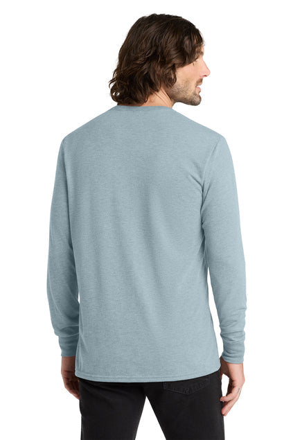 Allmade Unisex Tri-Blend Long Sleeve Tee with custom logo embroidery