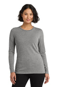 Allmade Women’s Tri-Blend Long Sleeve Tee with custom logo embroidery