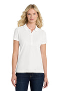 Port Authority Women's SuperPro React Polo with custom logo embroidery