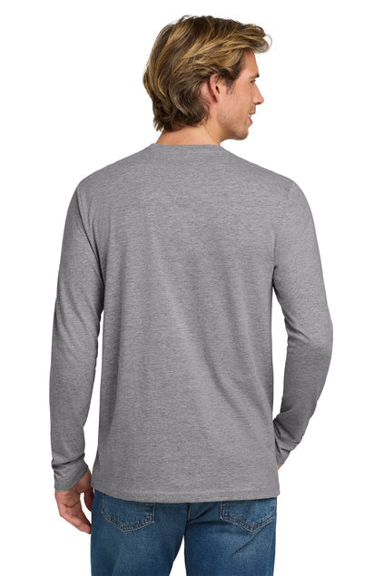 Next Level Apparel Cotton Long Sleeve Tee with custom logo embroidery